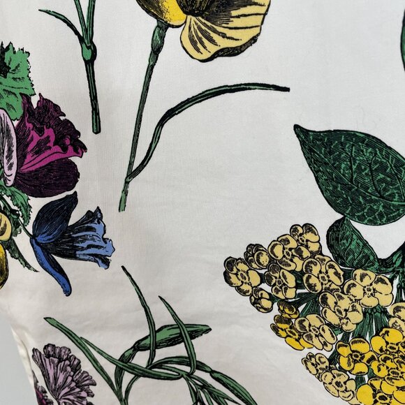 New York & Company Womens Pencil Skirt Size 10 Ivory COUNTRY FLORAL Corpcore - Picture 5 of 12